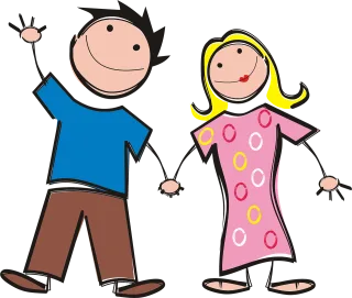 Boy Colorful Comic characters Stickdatei – Herzen & Liebe