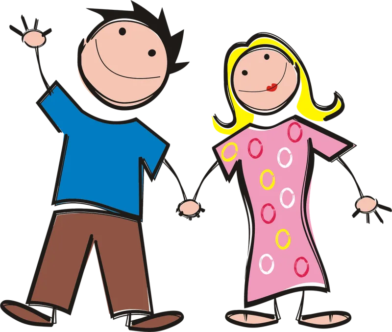 Boy Colorful Comic characters Stickdatei – Herzen & Liebe