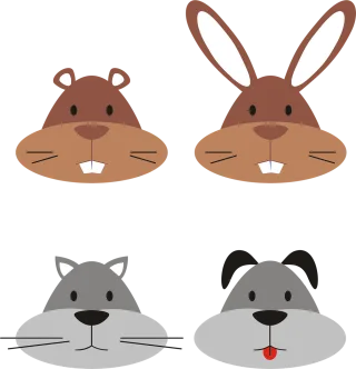 Animal Cartoon Cat Stickdatei