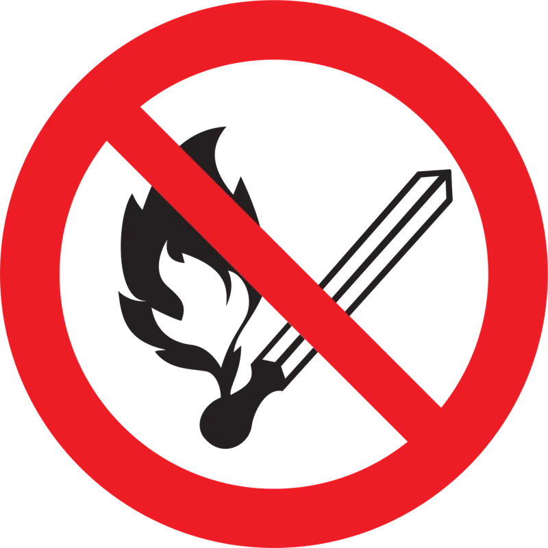 No fire Sign Prohibited Stickdatei – Fahrzeuge