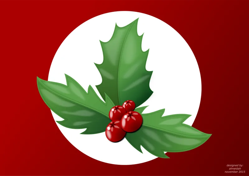 Berries Branch Celebration Stickdatei – Weihnachten