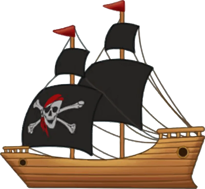 Boat Ocean Pirate Stickdatei – Fahrzeuge