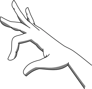 Gesture Hand Palm Stickdatei
