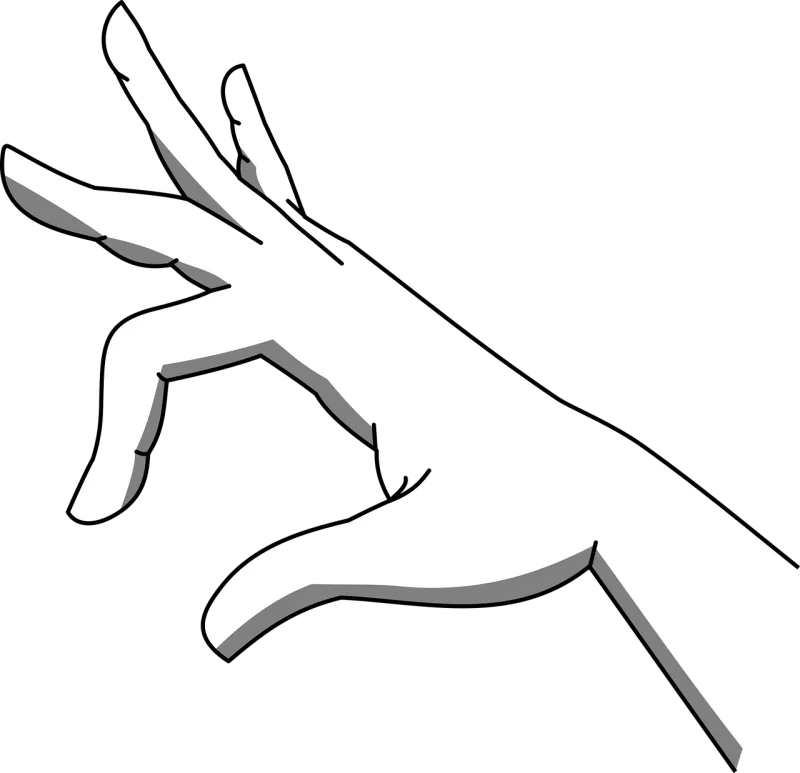 Gesture Hand Palm Stickdatei – Natur