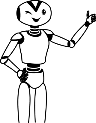 Anthropomorphic Cartoon Happy Stickdatei