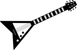 Audio Electric guitar Instrument Stickdatei