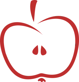 Abstract Apple Eat Stickdatei