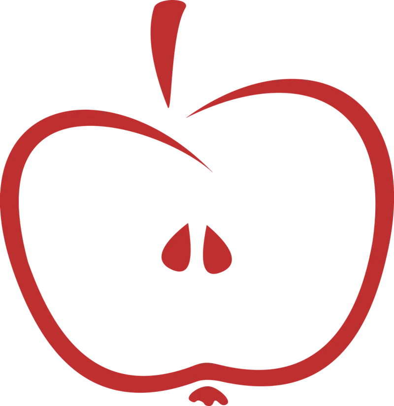 Abstract Apple Eat Stickdatei – Essen & Trinken