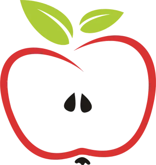 Abstract Apple Eat Stickdatei – Essen & Trinken
