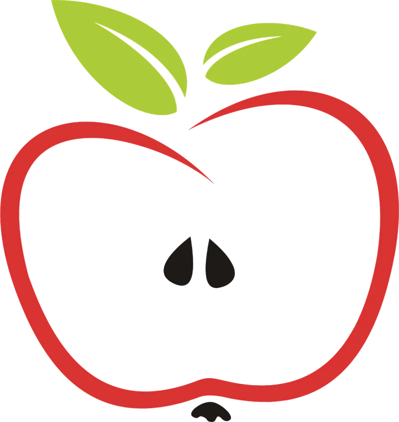 Abstract Apple Eat Stickdatei – Essen & Trinken