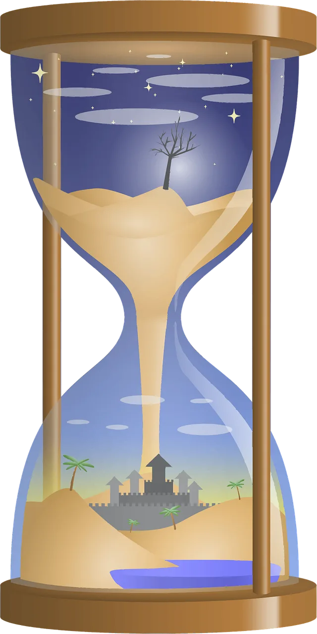 Clock Fantasy Hourglass Stickdatei – Kinder