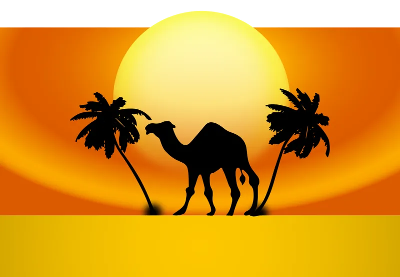 Animal Camel Nature Stickdatei – Natur