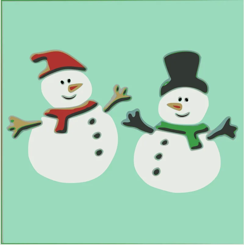 Muffler Scarf Snowman Stickdatei – Weihnachten