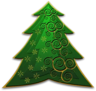 Christmas Nature Tree Stickdatei