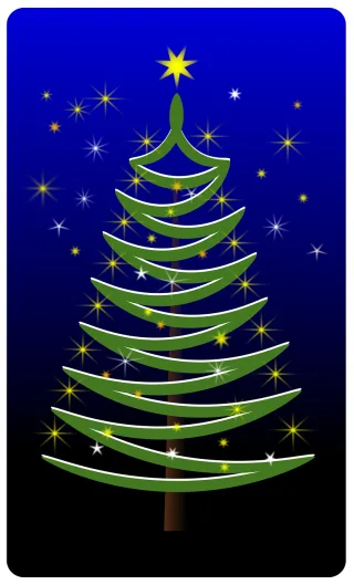 Christmas Stylized tree Nature Stickdatei