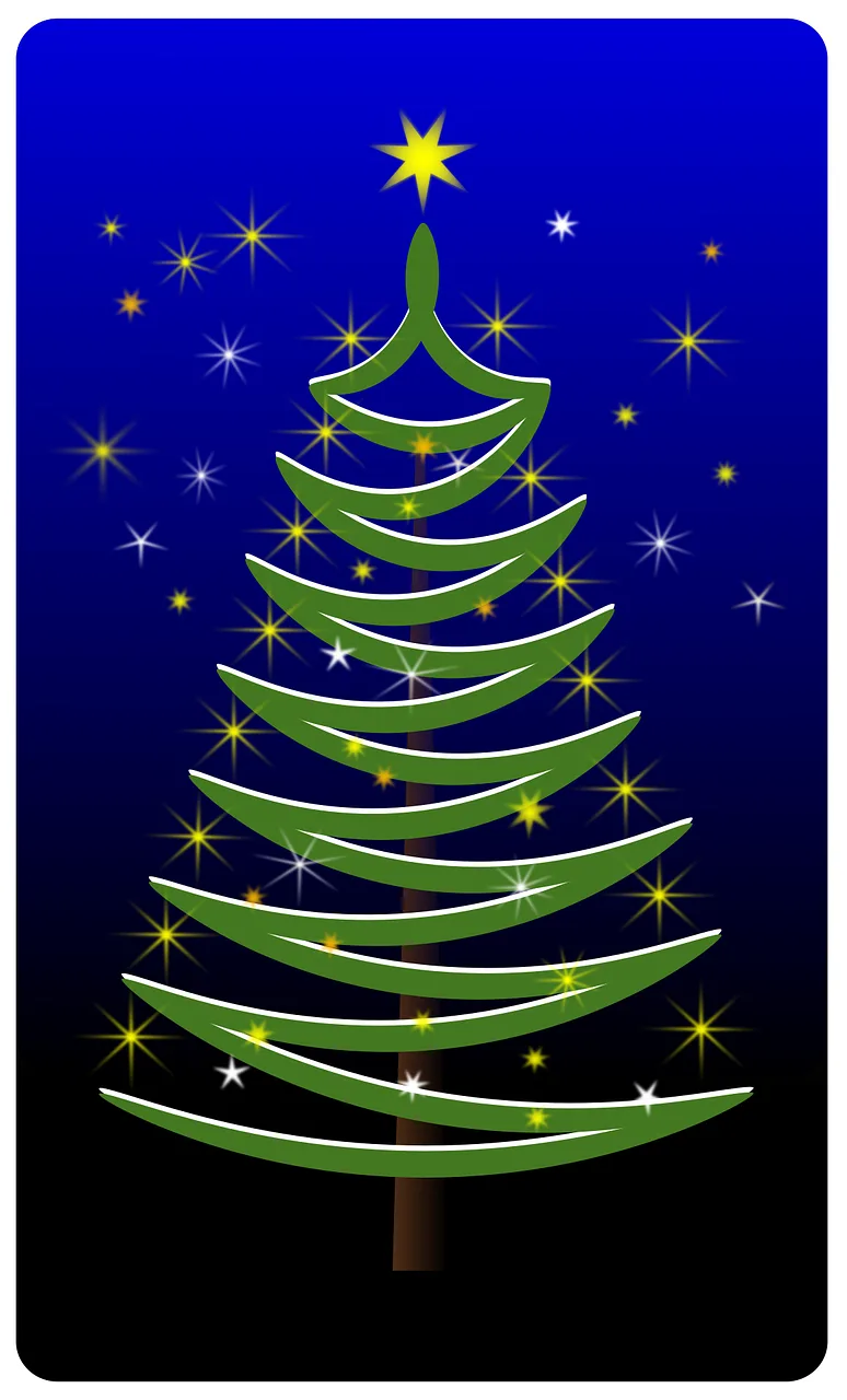 Christmas Stylized tree Nature Stickdatei – Weihnachten
