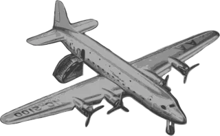 Airplane Casablanca Landed Stickdatei