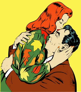 Autumn Couple Love Stickdatei