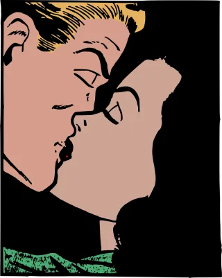 Couple Kiss Kissing Stickdatei