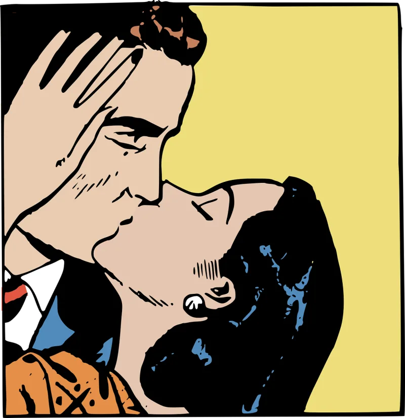 Kiss Kissing Love Stickdatei – Herzen & Liebe