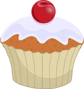 Cherry Cupcake Dessert Stickdatei