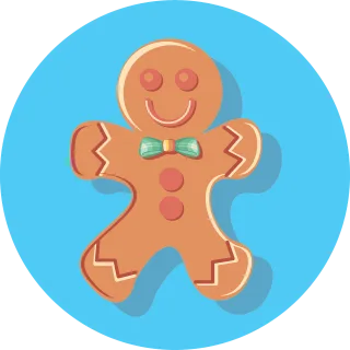 Anthropomorphic Celebration Christmas Stickdatei