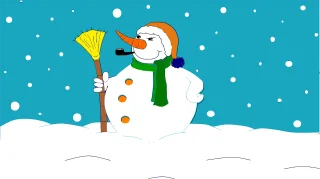 Snowman Winter Xmas Stickdatei
