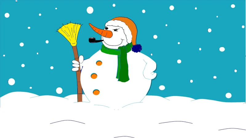 Snowman Winter Xmas Stickdatei – Weihnachten