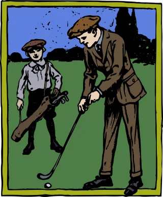 Boy Caddy Color Stickdatei