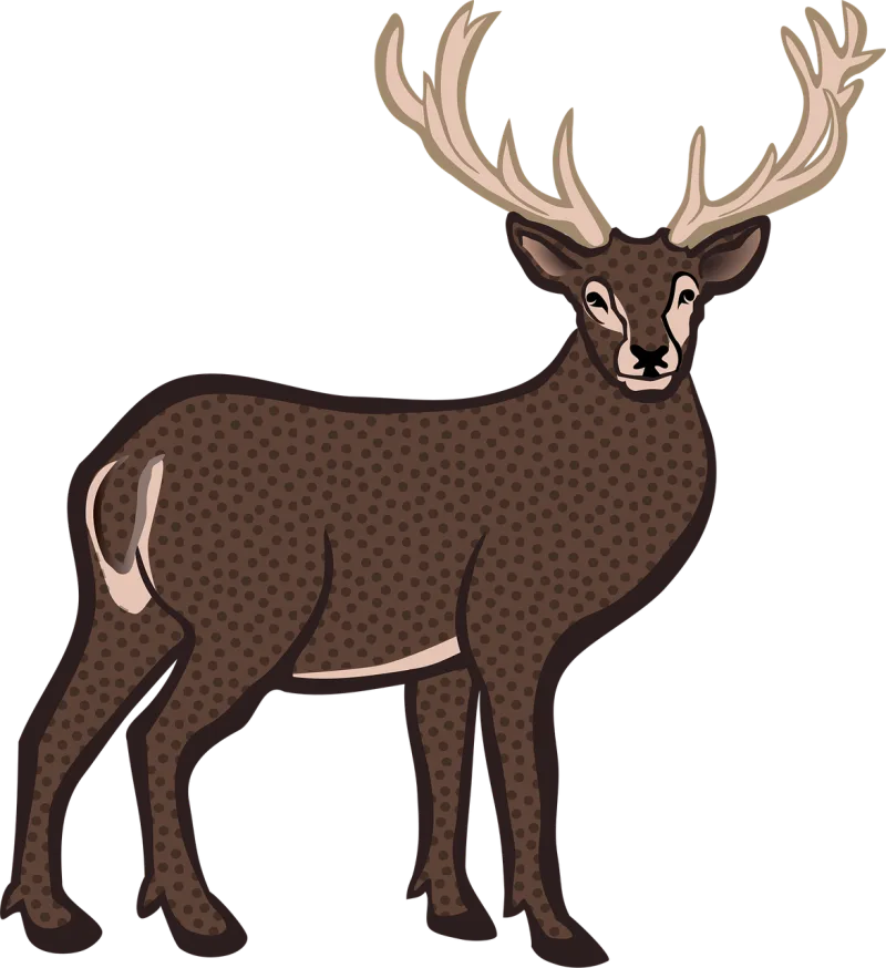 Animal Deer Nature Stickdatei – Tiere