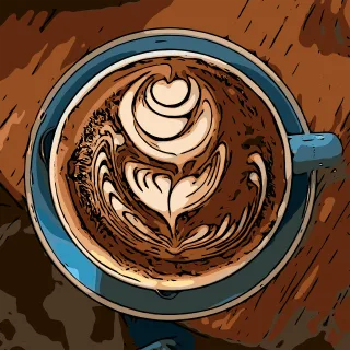 Coffee Friday Mocha Stickdatei