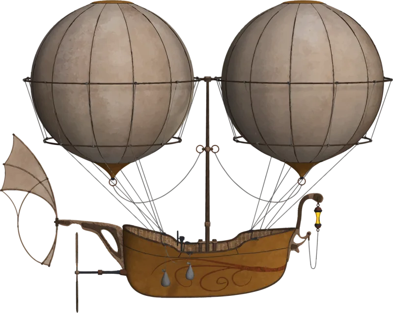 Air ship Dirigible Flying Stickdatei – Fahrzeuge