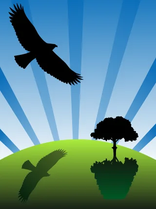 Abstract Art Bird Stickdatei