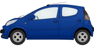 Automobile Car Blue Stickdatei – Fahrzeuge