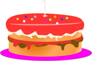 Anniversary Bolo Bolo de aniversário Stickdatei