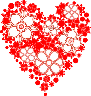 Flowers Beautiful flowers Flower background Stickdatei – Herzen & Liebe