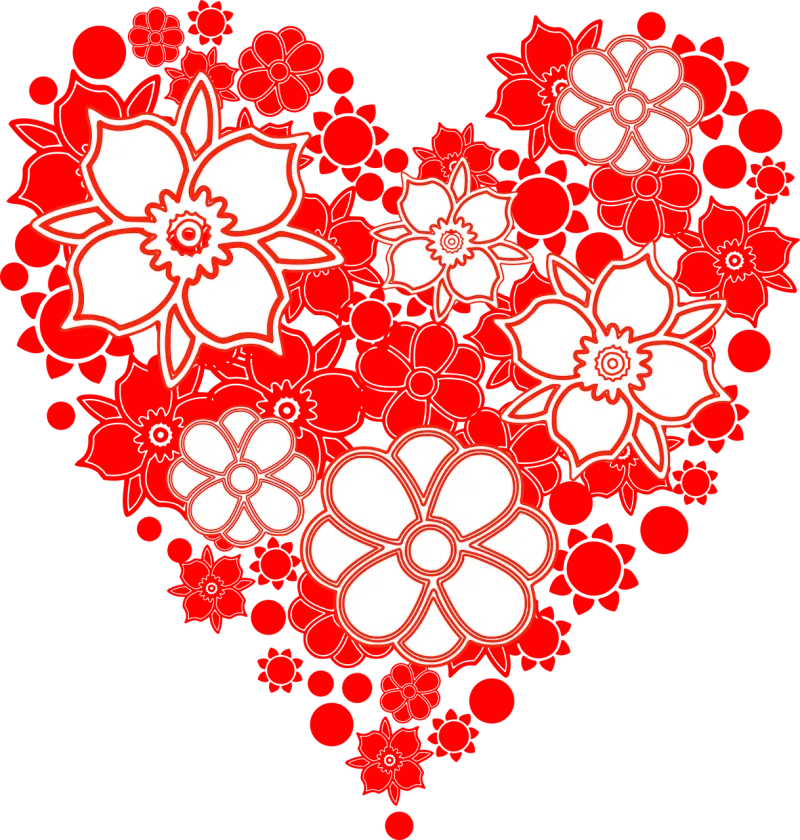 Flowers Beautiful flowers Flower background Stickdatei – Herzen & Liebe