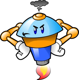 Angry Non-human beings Robot Stickdatei – Kinder