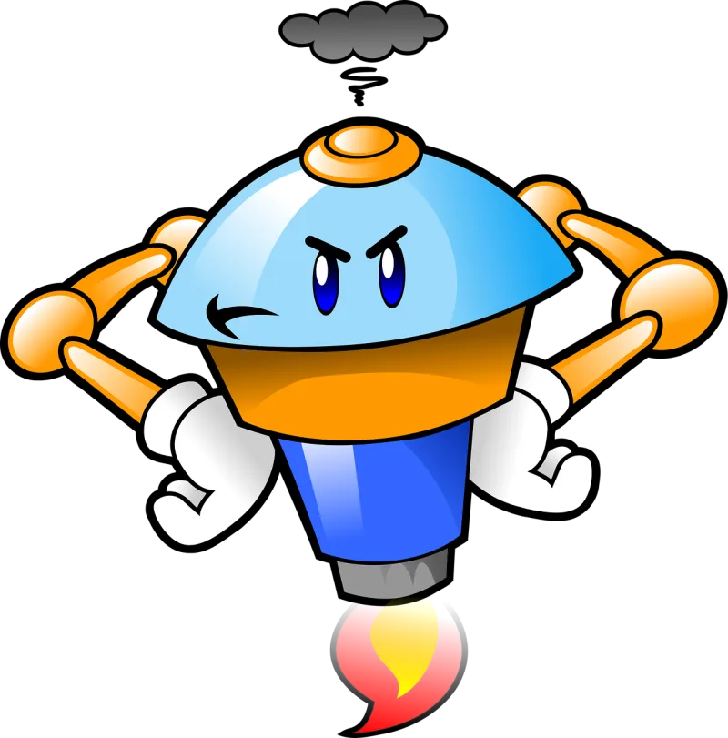Angry Non-human beings Robot Stickdatei – Kinder