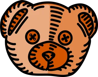 Baby Bear Head Stickdatei