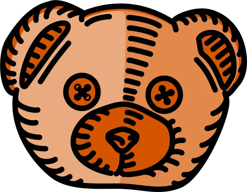 Baby Bear Head Stickdatei – Kinder