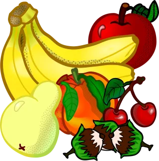Apple Banana Education Stickdatei – Essen & Trinken