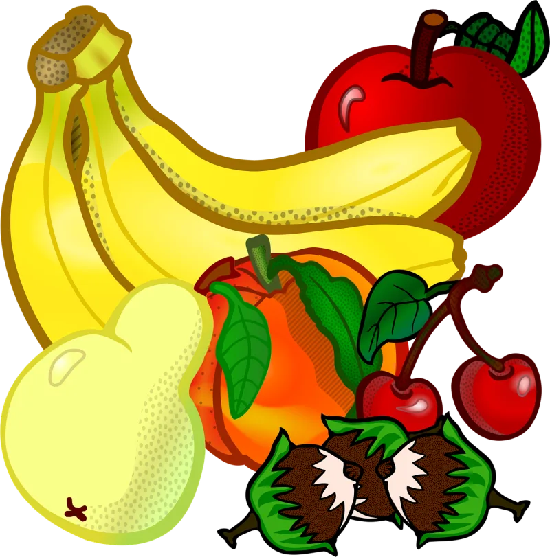 Apple Banana Education Stickdatei – Essen & Trinken