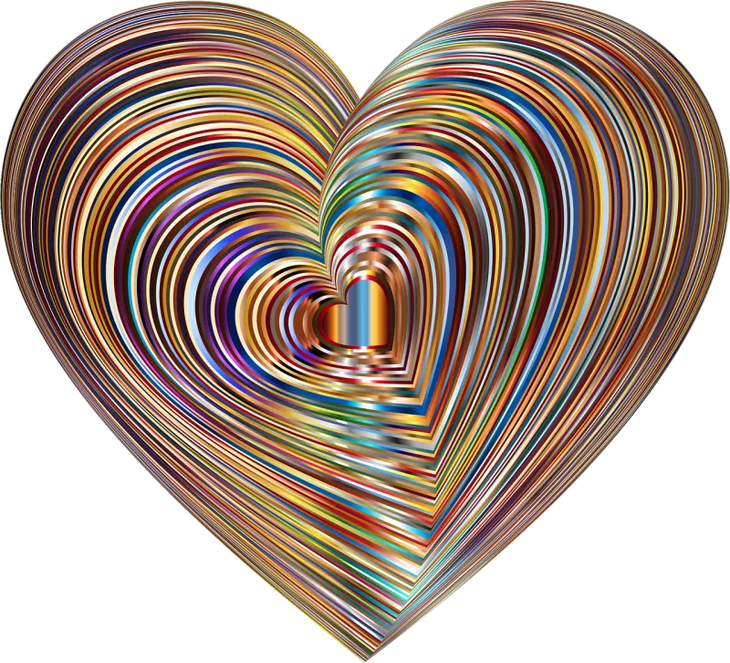 Abstract Nature Chromatic Stickdatei – Herzen & Liebe