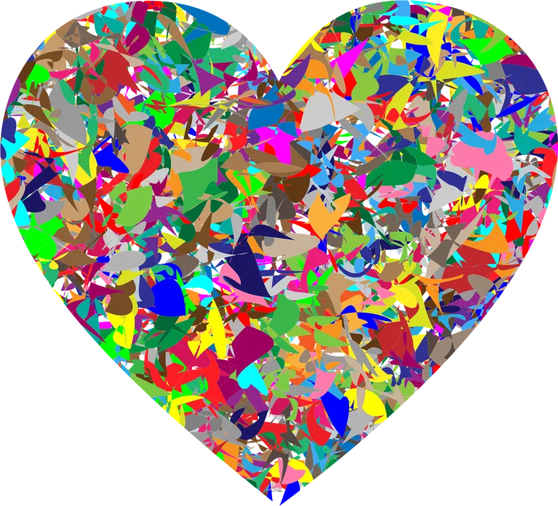 Colorful Prismatic Chromatic Stickdatei – Herzen & Liebe