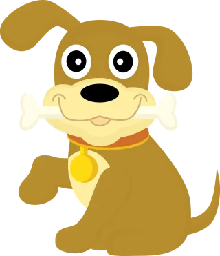 Dog Male Bone Stickdatei