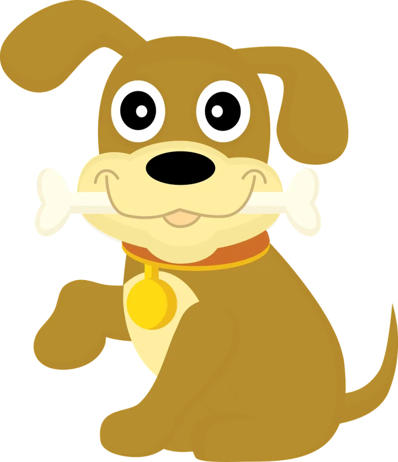 Dog Male Bone Stickdatei – Tiere