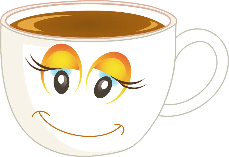 Anthropomorphic Happy Female Stickdatei – Essen & Trinken