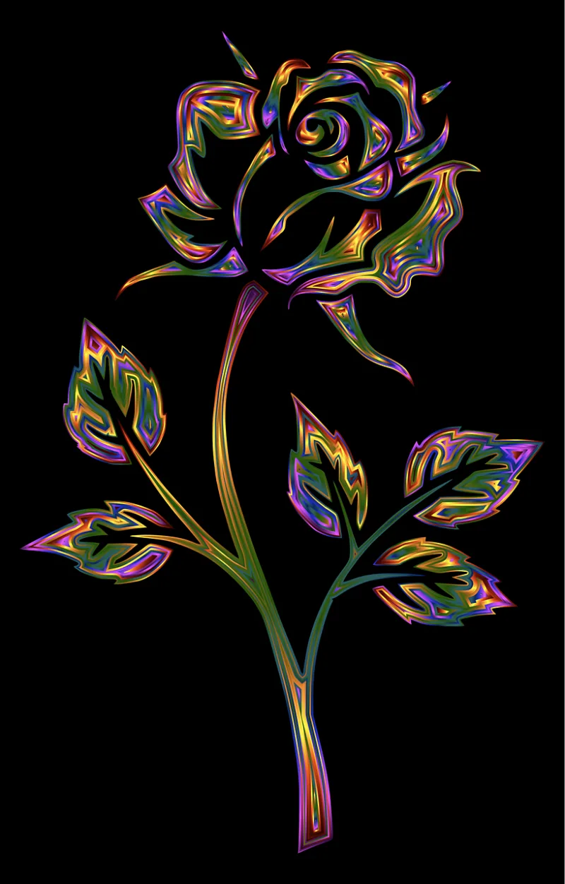 Floral Flower Plant Stickdatei – Blumen