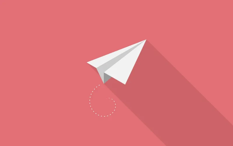 Plane Paper Red Stickdatei – Kinder